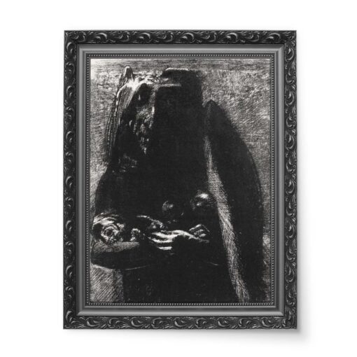 Odilon Redon Diabeł 50x70 wydruk na płótnie CANVAS