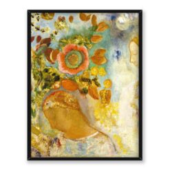 Odilon Redon Dwie młode dziewczyny wśród kwiatów 30x40