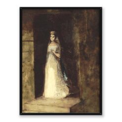 Odilon Redon Księżniczka w bieli 30x40
