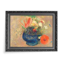 Odilon Redon Kwiaty w błękitnej wazie 70×50 wydruk na płótnie CANVAS