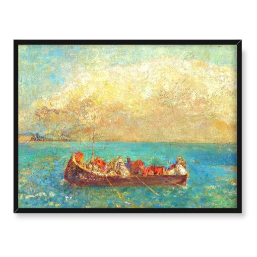 Odilon Redon Łódź martwych dusz 40x30