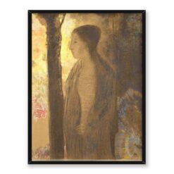 Odilon Redon Postać przy drzewie 30×40