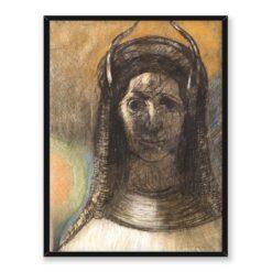 Odilon Redon Rogata postać 30×40