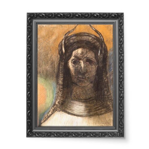 Odilon Redon Rogata postać 50x70 wydruk na płótnie CANVAS