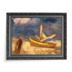 Odilon Redon Rybak 70×50 wydruk na płótnie CANVAS