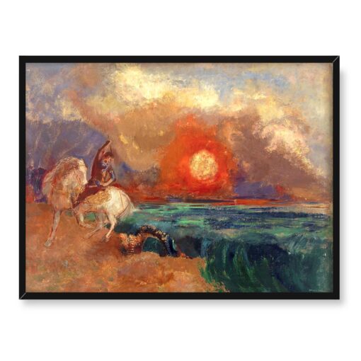 Odilon Redon Święty Jerzy i smok 40x30