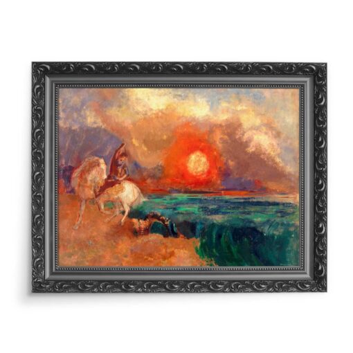 Odilon Redon Święty Jerzy i smok 70x50 wydruk na płótnie CANVAS