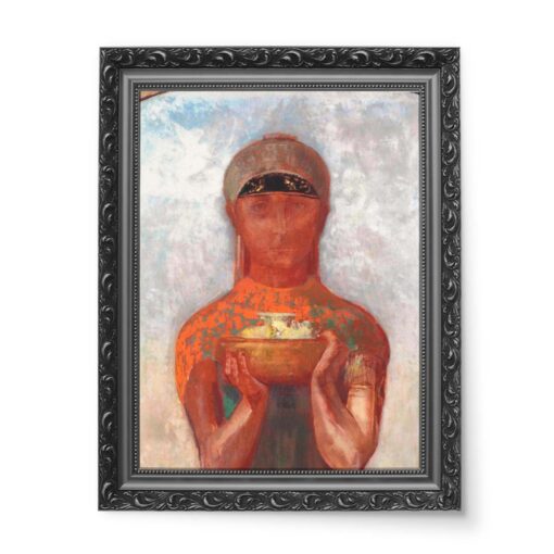 Odilon Redon Tajemniczy kubek 50x70 wydruk na płótnie CANVAS