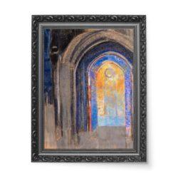 Odilon Redon Wnętrze katedry 50×70 wydruk na płótnie CANVAS