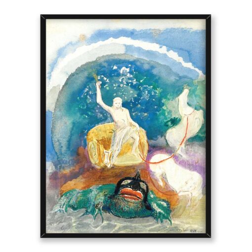 Odilon Redon Zielony potwór 30x40