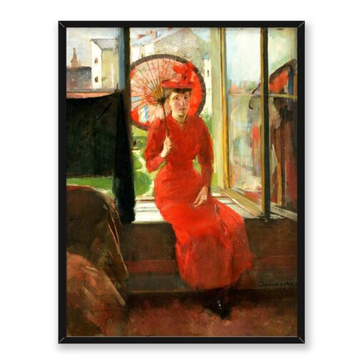 Olga Boznańska portret japoński 30x40