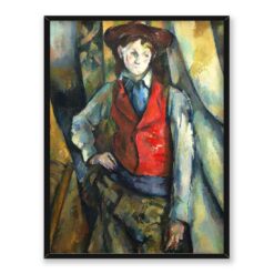 Paul Cezanne Chłopiec w czerwonej kamizelce 30x40