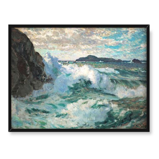 Paul Dougherty Szare morze 40x30 w RAMIE