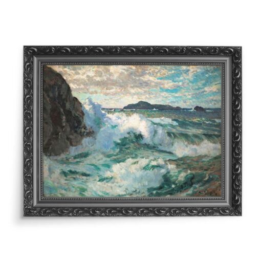 Paul Dougherty Szare morze 70x50 wydruk na płótnie CANVAS