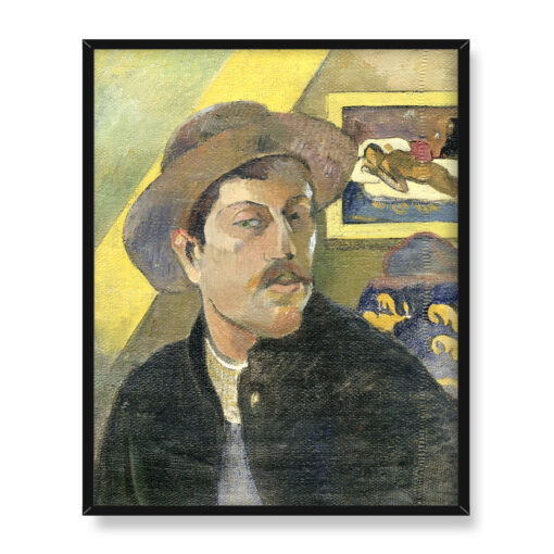 Paul Gauguin Autoportret w kapeluszu 40x50 w RAMIE