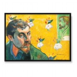 Paul Gauguin Autoportret z portretem Bernarda 70×50