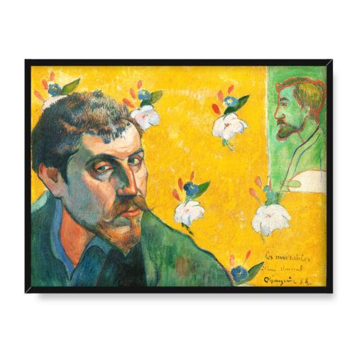 Paul Gauguin Autoportret z portretem Bernarda Les Miserables 40x30 w RAMIE