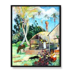 Paul Gauguin Czarne świnie 40×50