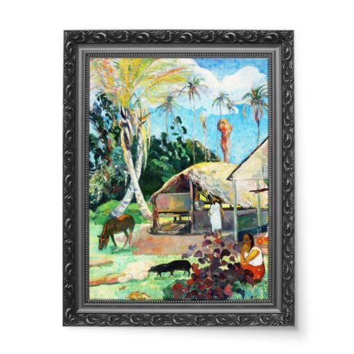 Paul Gauguin Czarne świnie 50x70 wydruk na płótnie CANVAS