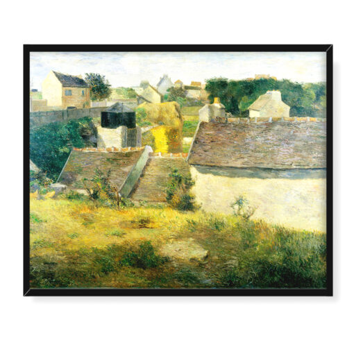 Paul Gauguin Domy w Vaugirard 50x40
