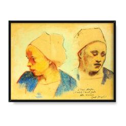 Paul Gauguin Dwie bretońskie głowy 40×30