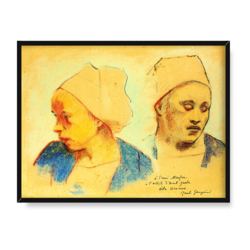 Paul Gauguin Dwie bretońskie głowy 40x30