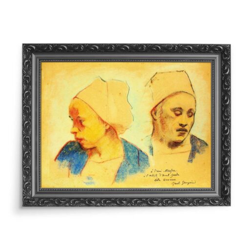 Paul Gauguin Dwie bretońskie głowy 70x50 wydruk na płótnie CANVAS