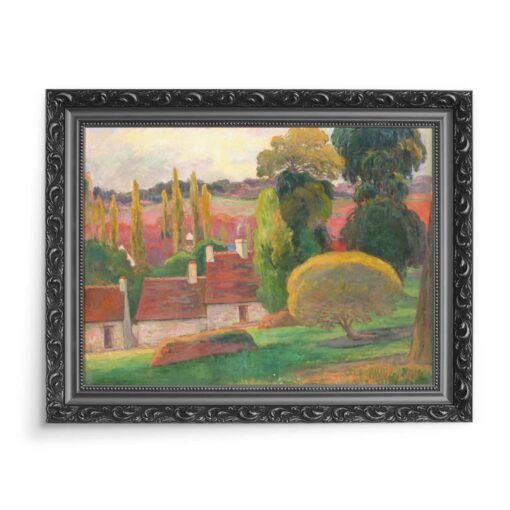 Paul Gauguin Farma w Bretanii 70x50 wydruk na płótnie CANVAS