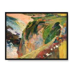 Paul Gauguin Flageoletowy gracz na klifie 40×30