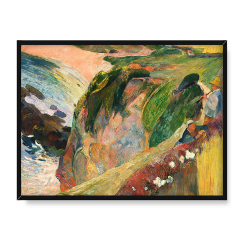 Paul Gauguin Flageoletowy gracz na klifie 40x30