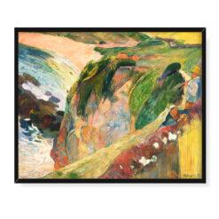 Paul Gauguin Flageoletowy gracz na klifie 50×40
