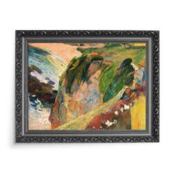 Paul Gauguin Flageoletowy gracz na klifie 70×50 wydruk na płótnie CANVAS