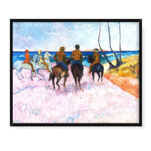 Paul Gauguin Jeźdźcy na plaży 50x40