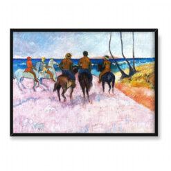 Paul Gauguin Jeźdźcy na plaży 70×50