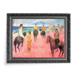 Paul Gauguin Jeźdźcy na plaży 70×50 wydruk na płótnie CANVAS