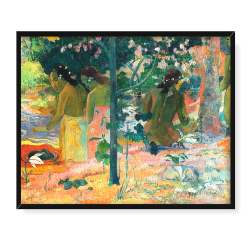 Paul Gauguin kąpiący się 50x40