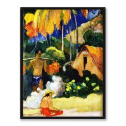 Paul Gauguin Krajobraz na Tahiti 30×40