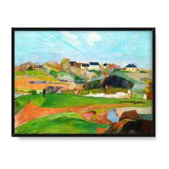 Paul Gauguin Krajobraz w Le Pouldu 40×30 w RAMIE
