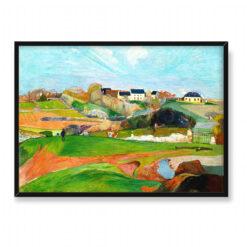 Paul Gauguin Krajobraz w Le Pouldu 70×50