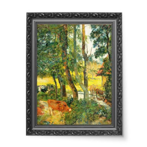 Paul Gauguin Krajobraz w Normandii 50x70 wydruk na płótnie CANVAS