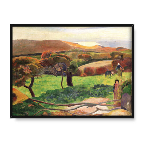 Paul Gauguin Krajobraz z Bretanii 40x30