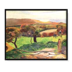 Paul Gauguin Krajobraz z Bretanii 50×40