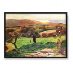 Paul Gauguin Krajobraz z Bretanii 70×50