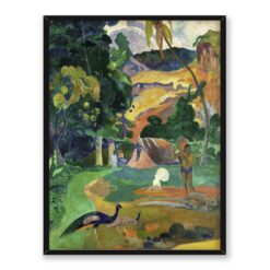 Paul Gauguin Krajobraz z pawiami Enhanced 30x40