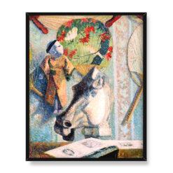 Paul Gauguin Martwa natura z głową konia 40×50
