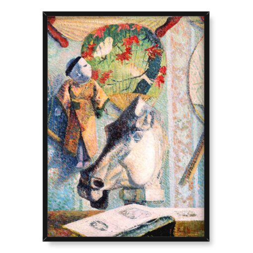 Paul Gauguin Martwa natura z głową konia 50x70