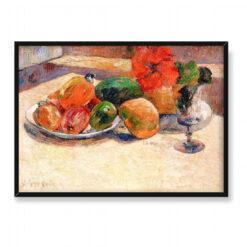 Paul Gauguin Martwa natura z mango i kwiatem hibiskusa 70×50
