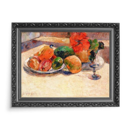 Paul Gauguin Martwa natura z mango i kwiatem hibiskusa 70x50 wydruk na płótnie CANVAS