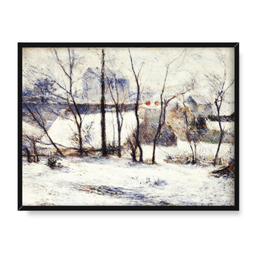 Paul Gauguin Ogród pod śniegiem 40x30