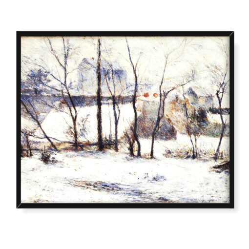 Paul Gauguin Ogród pod śniegiem 50x40
